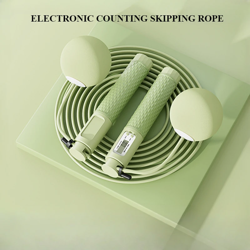 Electronic Counting Jump Rope Fitness Exercise Weight Reduction Large Ball Cordless Dual Purpose Jump Rope Exercise Skip