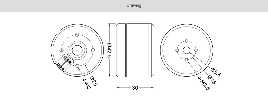 T-motor, GB36-2 KV30 Material : metal For Vehicle Type : Helicopter
