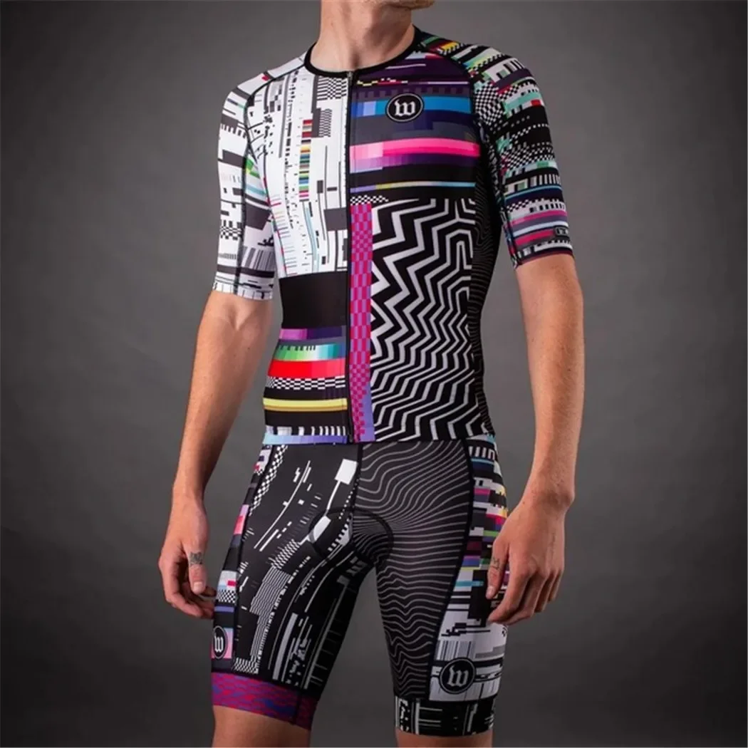 Wattie Ink Triathlon Jersey MTB Clothes Road Team Speed Suit One Piece Jumpsuit Skinsuit Ciclismo Cycling Mens Bicycle Body Set 3