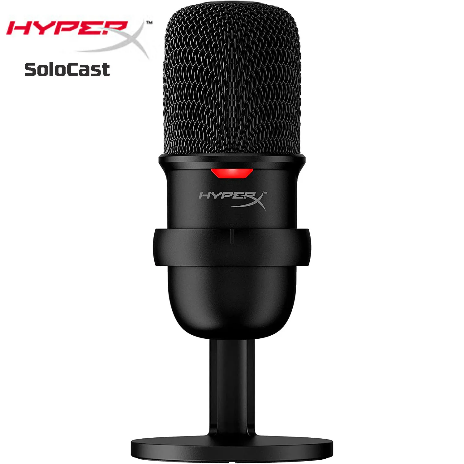 HyperX QuadCast - USB Condenser Gaming Microphone, for PC, PS4, PS5 and  Mac, Anti-Vibration Shock Mount, Four Polar Patterns, Pop Filter, Gain