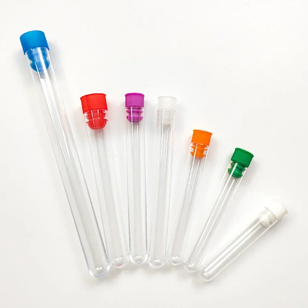 Round sewing needle stroage holder plastic boxs transparent hand sewing needles case embroidery mending needles tube 5pcs/set
