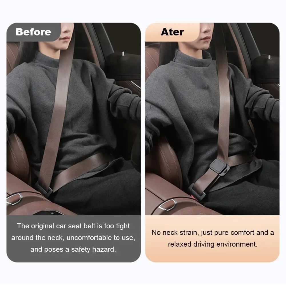 카시트 벨트 조절 클립 고품질 PC 플라스틱 범용 폭 어깨 목 편안함을 위한 오픈/클로즈 버클 포함