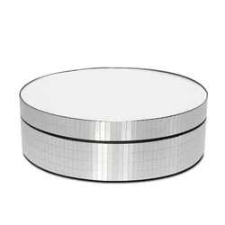 Motorized 360 - Degree Rotating Display Stand - Effortless Turntable Platform (Silver)