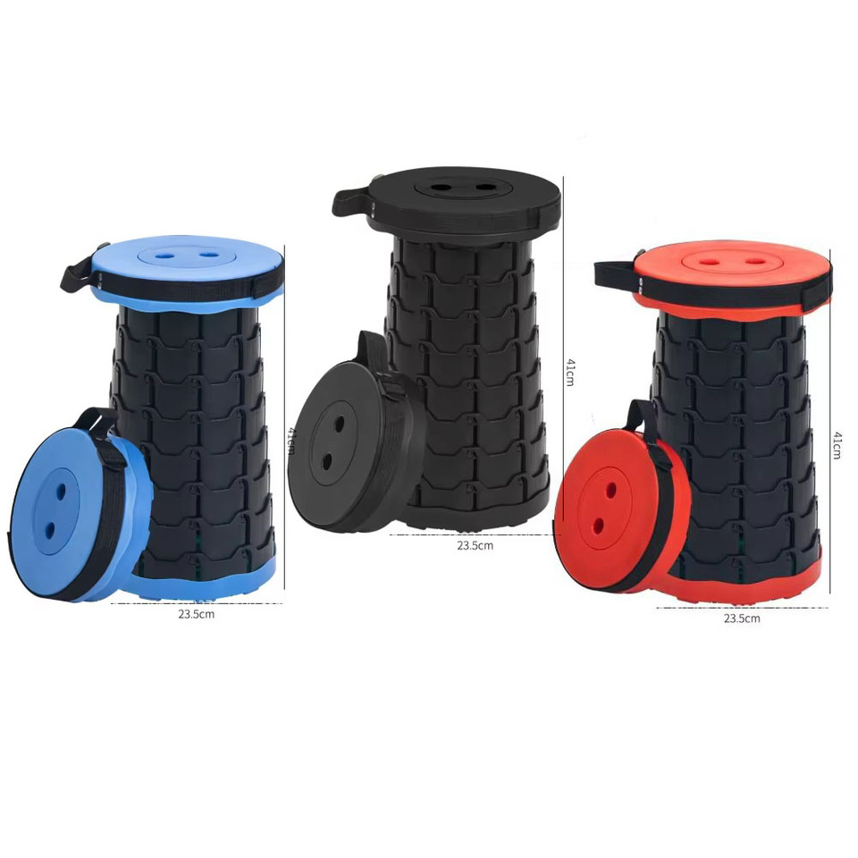 2025  Mazar Round Stool Convenient Retractable Stool //Convenient Storage Small Size Magical Fishing Stool for Riding in The Car
