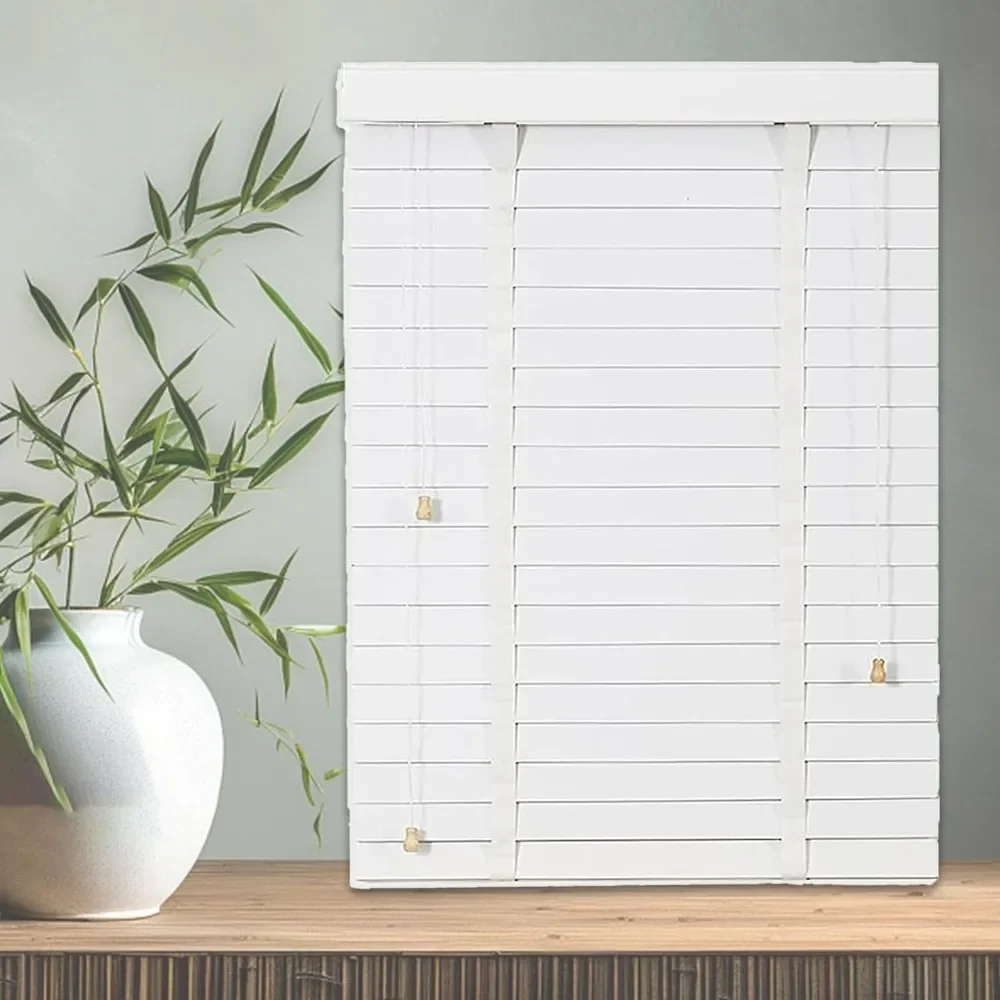 

Wooden Window Blinds Privacy Curtain Solid Wood Venetian Privacy Shutters Light Filtering Blackout 140x100cm/55.1x39.4in(WxH)