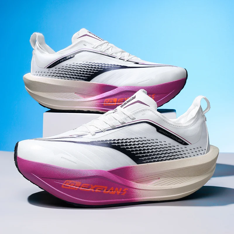 2026 Air Cushion Jogging Shoes Running Shoes Carbon Board Marathon Men Sports Breathable Lightweight Women's Nonskid Sneakers 2