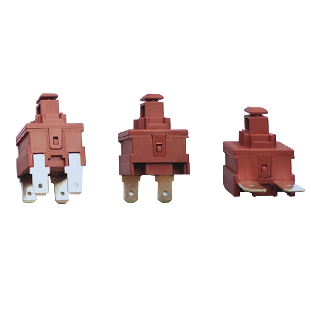 

5pcs Power Switch Push Button KAN-L5 Switch 7.5A 250V AC 4Pin 2pin Water Heater Vacuum Cleaner Special Lock Self-locking
