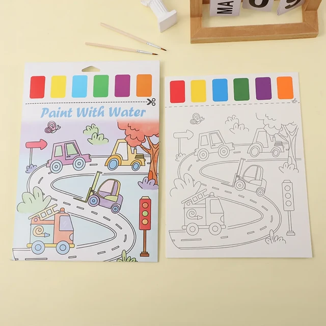 Watercolor Paint Book Wonderful Pocket Watercolor Painting Book Water  Colors Paint Kids Coloring Books For Child Gifts - AliExpress