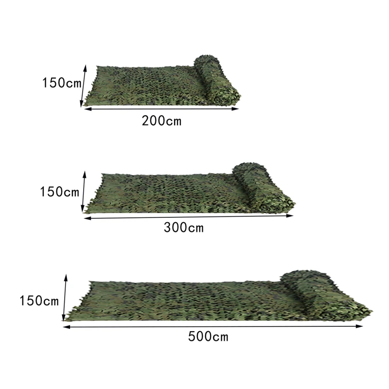 Camouflage Netting Outdoor Camping Sonnenschirm Mesh Camo Net für Jagd Schießen Auto Abdeckungen Militär Party Sun Shelter Pavillon net – Detail 7