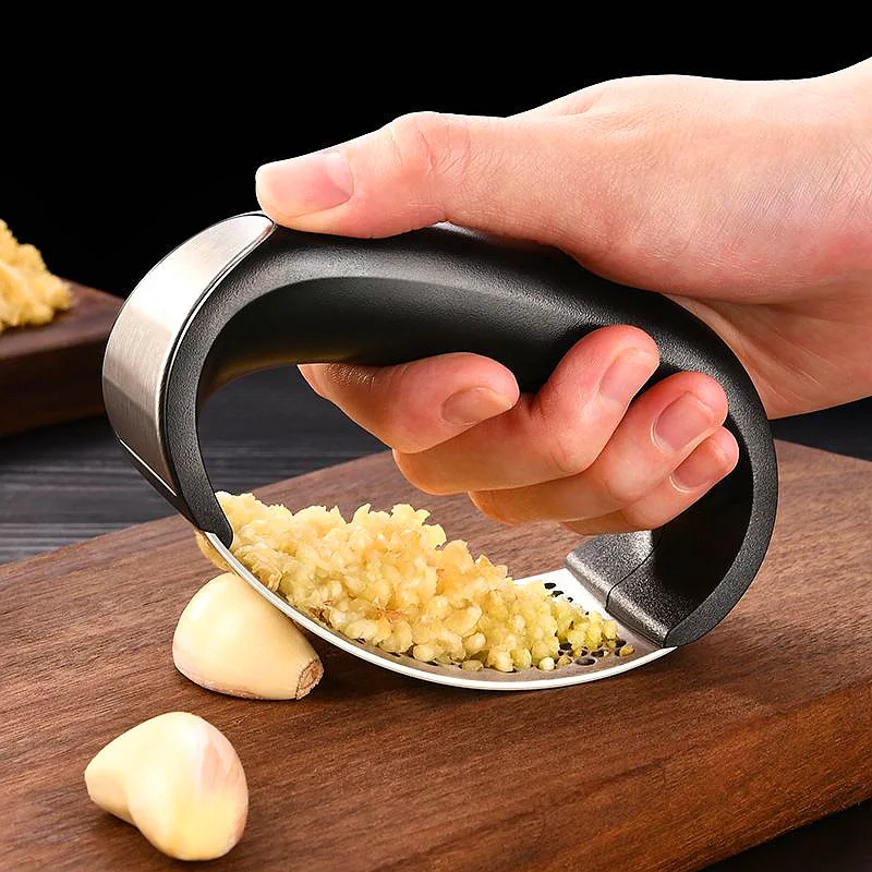 Stainless Steel Garlic Press Crusher Manual Garlic Mincer Chopping Garlic Tool Fruit Vegetable Tools Kitchen Accessories Gadget 1