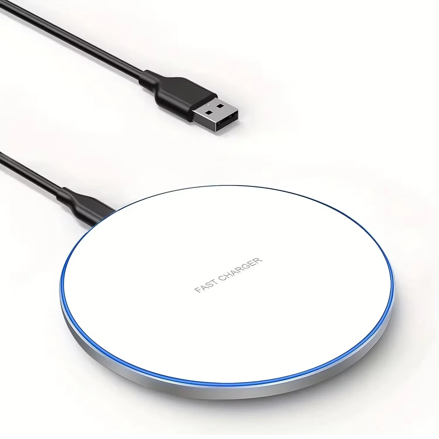 Sleek Wireless Charger Pad Stand with Fast Charging Capability