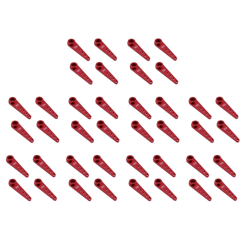 

2023 Hot-40PCS 37 мм 25T металлический удлинитель рулевого управления сервопривод рулевого управления для радиоуправляемого автомобиля, цвет красный
