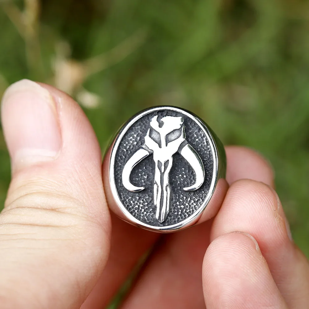 男性と女性のためのユニセックススカルリング,ステンレス鋼,パンク,ヴィンテージ,ゴシックシグネットリング,ドロップシッピング,新しいコレクション2023  - AliExpress