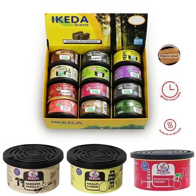 Désodorisant pour voiture, parfum de gomme à bulles, canettes organiques, éliminateur d'odeurs, essentiel, longue durée, parfum fort pour placard de maison 1