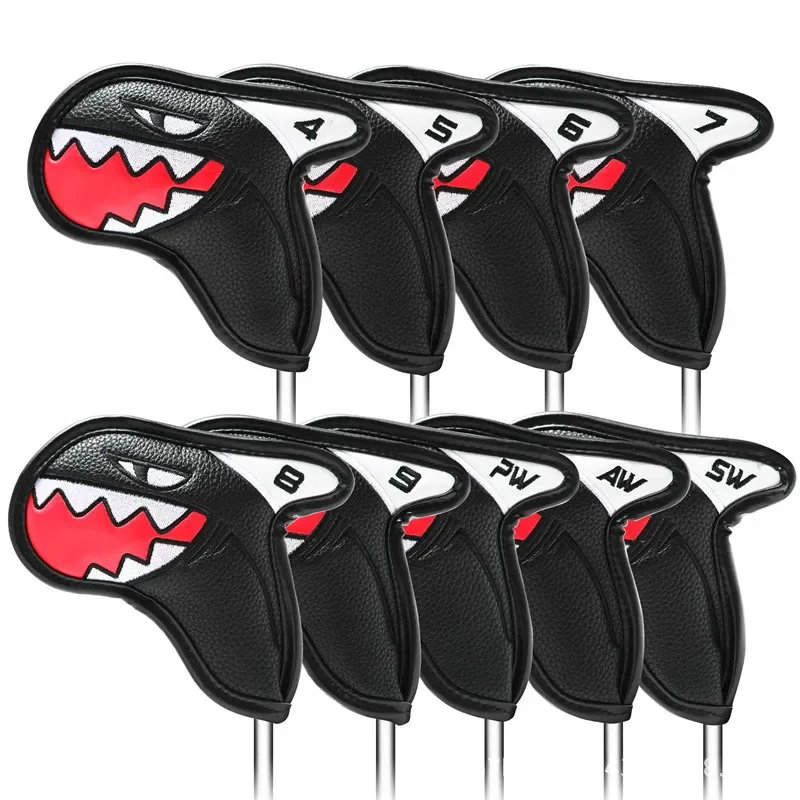 

9Pcs PU Golf Iron Protection Cover Golf Club Headcover Protector Golf Sport Equipment Gear Replacement Accessories