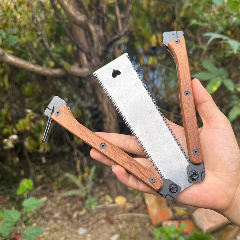 Foldable Butterfly Wood Saw Household Small Hand Saw Double Sided Sharpened Portable Woodworking Tools Hand Tools