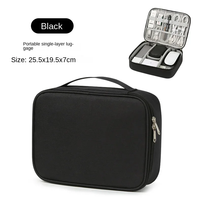 Compact Waterproof Travel Cable Organizer - Portable USB Charger and Storage Solution