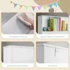 Toy Storage Organizer for Kids, Large Wooden Open Bookcase,4-Tier Children Storage Cabinet, Cubby Bookshelf for Playroom Bedroom 3