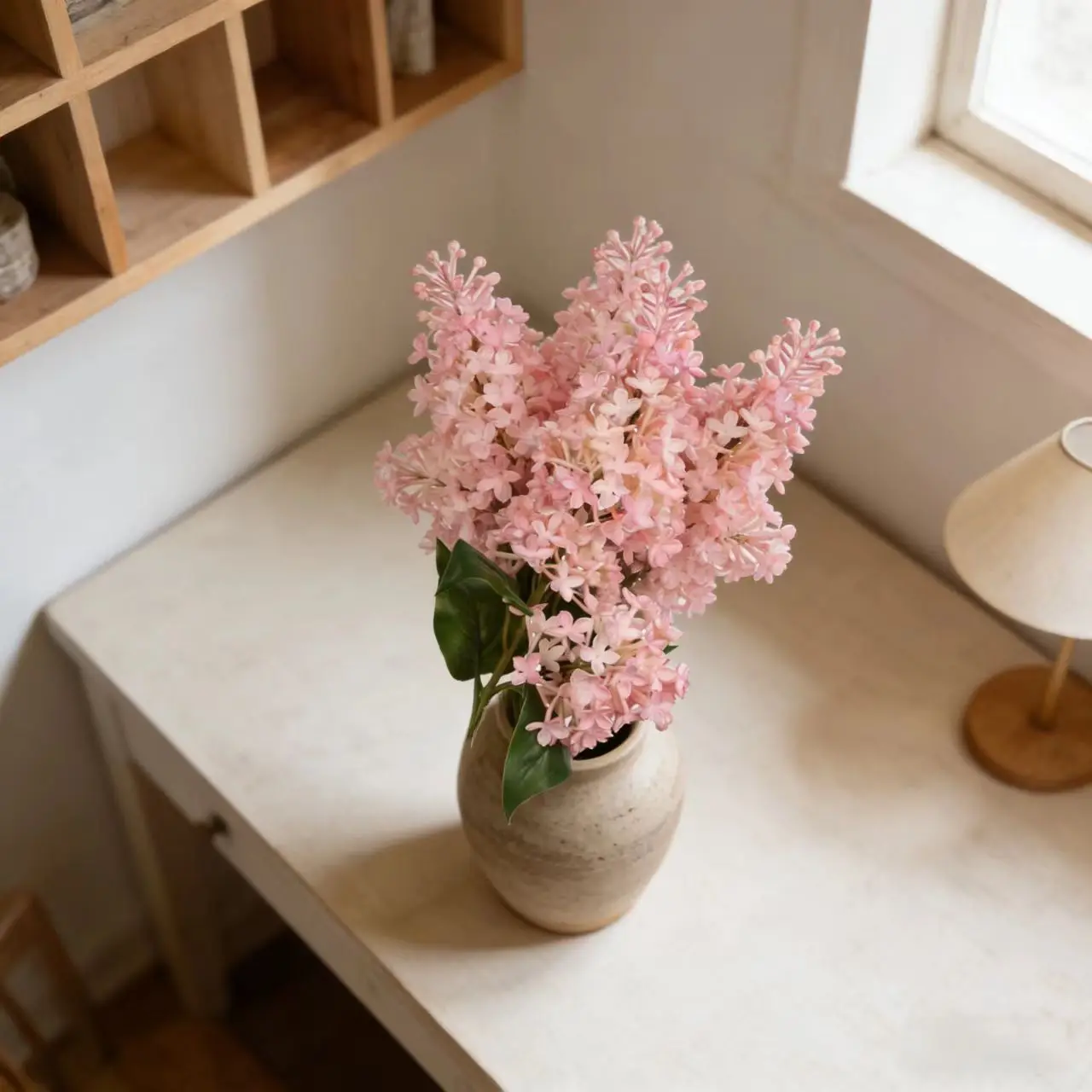 Lilac Artificial Flower Bouquet for Home and Wedding Decor