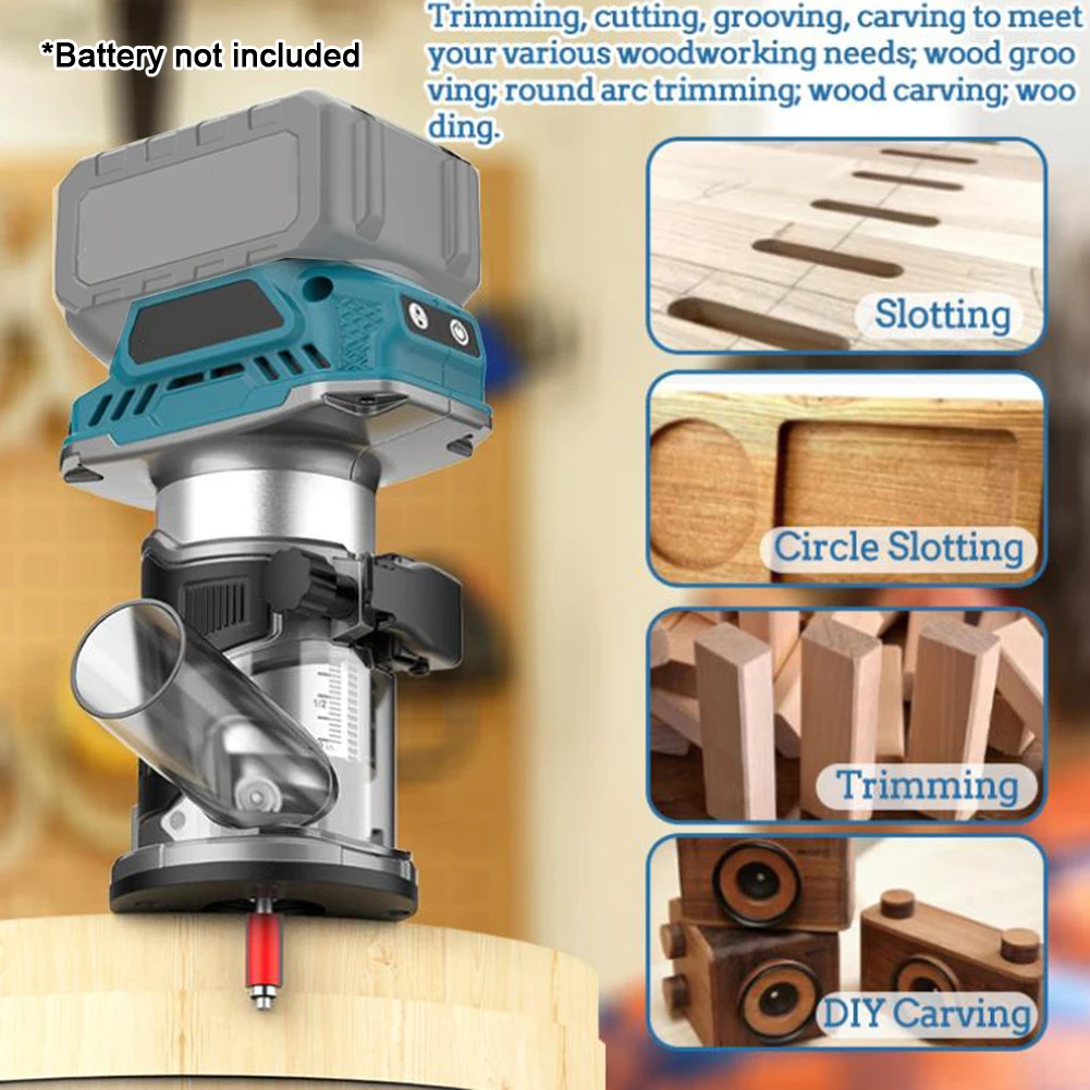 18V/21V 브러시리스 목공용 엣지 트리머 6단 속도 ? ? 가변 속도 ? ? 전기 엣지 트리머 목공 도구 10000-32000RPM
