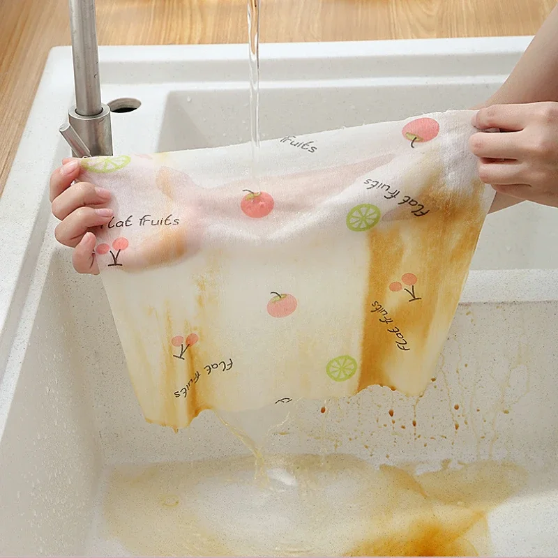 Reusable Paper Towels Kitchen Towel Dish Cloths Hand Wipes Multi-Use Durable Reusable Rags for Kitchen Daily Cleaning paper towel
