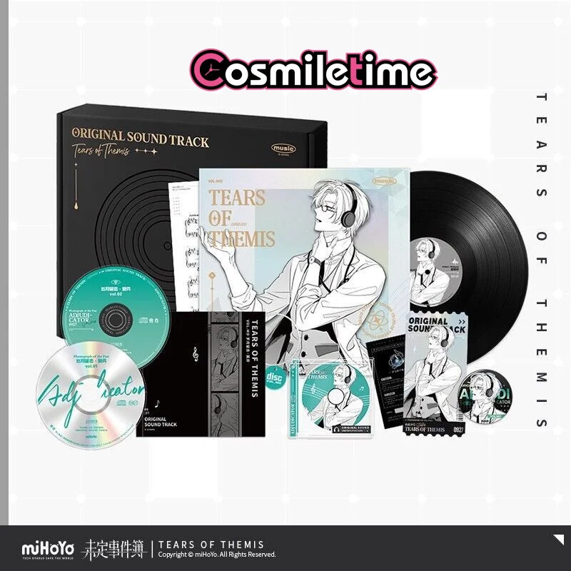 

Offical Mihoyo Tears Of Themis Mo Yi OST CD Gift Box Badge Keychain Children's Toys For Girl Anime Toys Xmas Gifts WEN