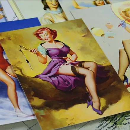 30 Pcs/Set artist Gil Elvgren postcard vintage poster beauty girls hand-painted illustration art greeting cards wish card