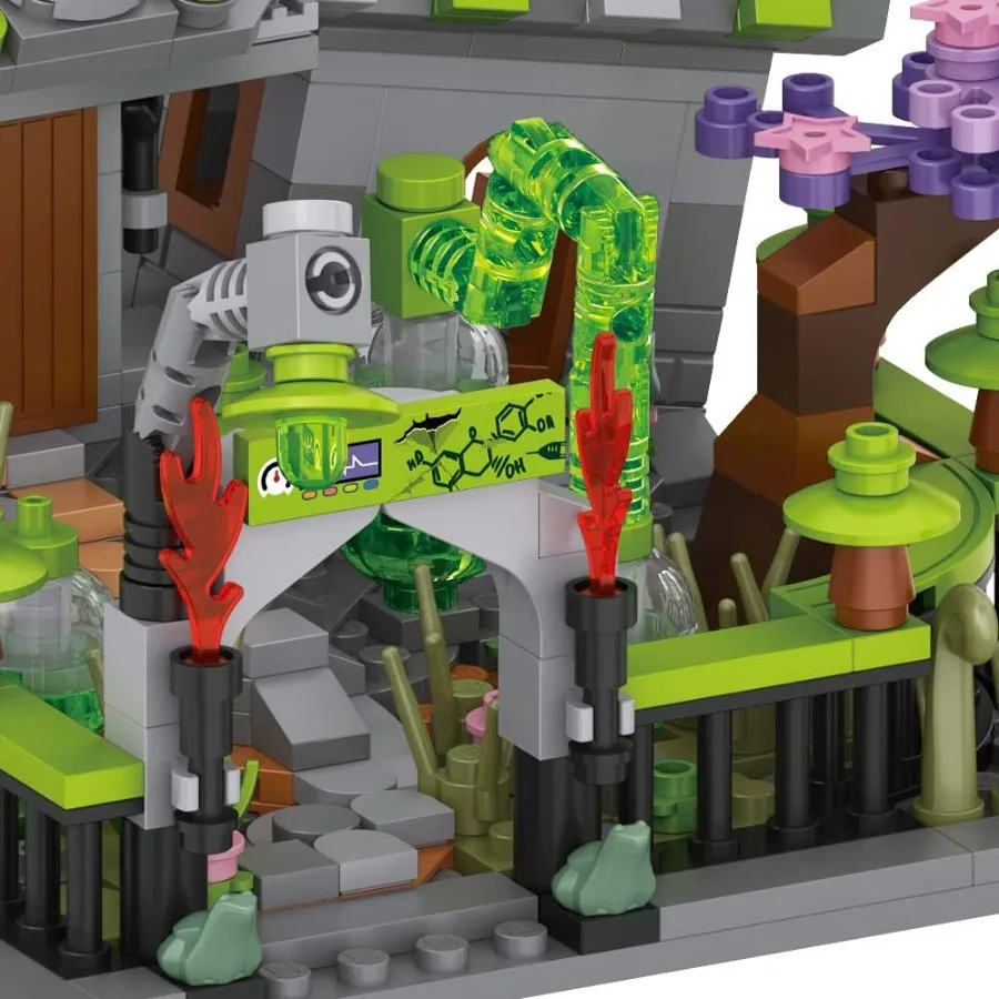 LOZ 1248-1251 Halloween Haunted Freak Pumpkin Witch House - LOZ