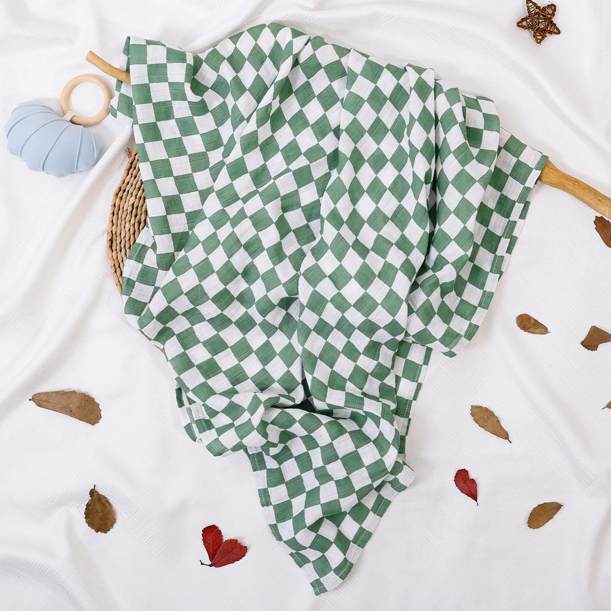 120*110CM Baby Muslin Blanket Super Soft Baby Wrap For Newborn 3