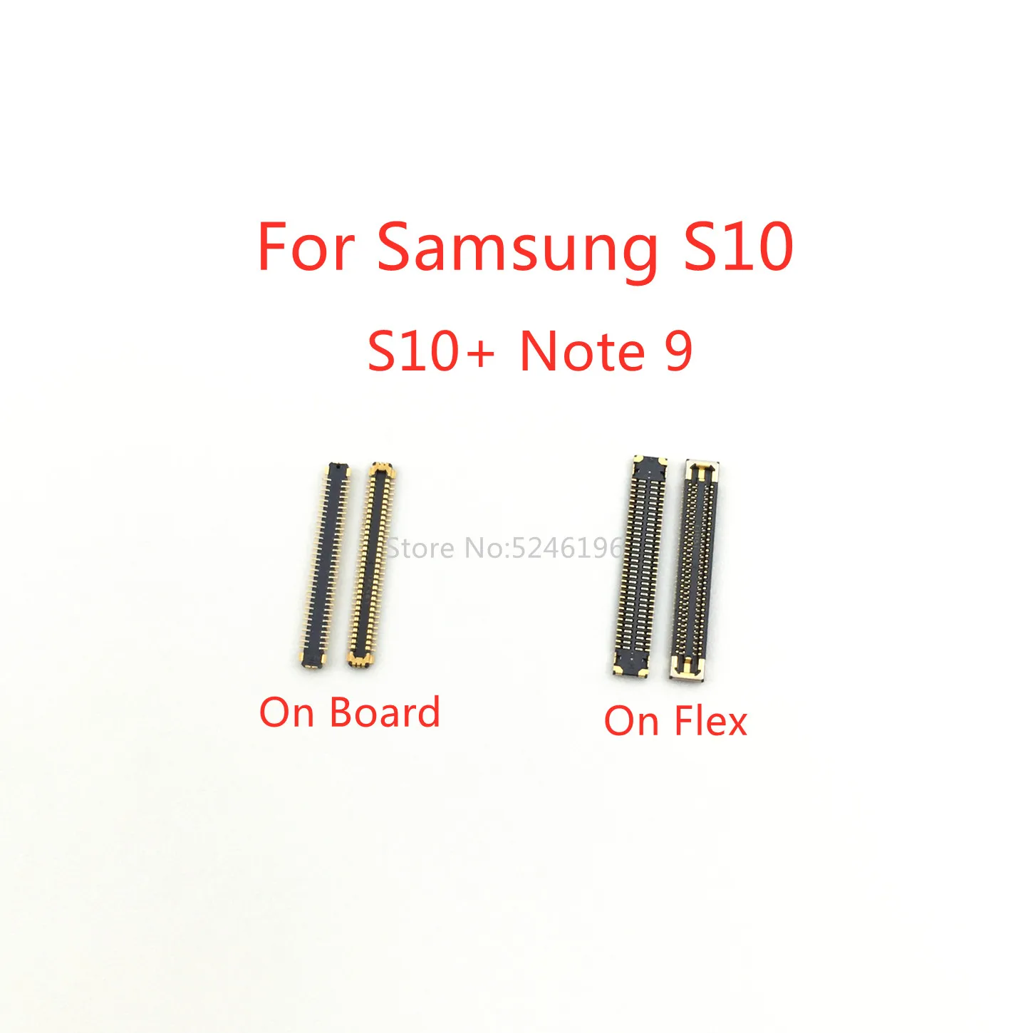 5-10 Pz Schermo Lcd Flex Fpc Connettore 64Pin Per Samsung Galaxy S10 S10 + S10 Plus Nota 9 Note9 Spina A Bordo