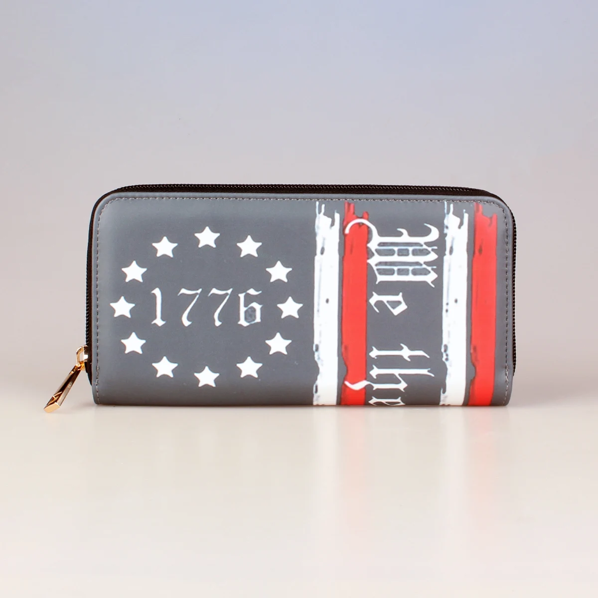 Printing Long Wallet, PU Leather Credit Card Holder, Simple Trendy Phone Coin Clutch Purse For Women