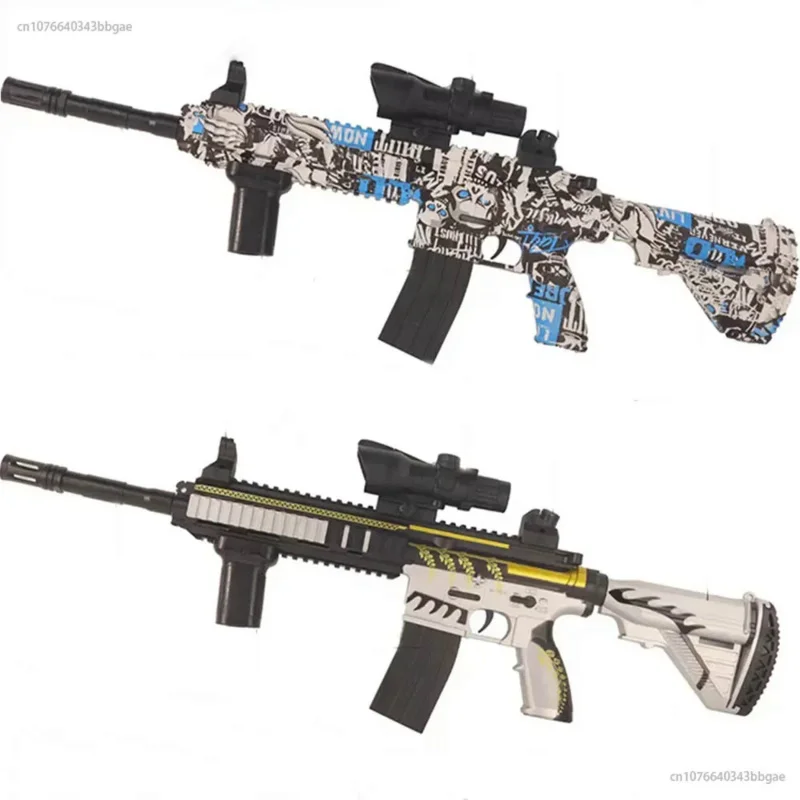 Gel Gun Electric Water Ball Toy Gun M416 Full Accessories Rifle Airsoft Cs Fighting Outdoor Game For Children Fake Gun