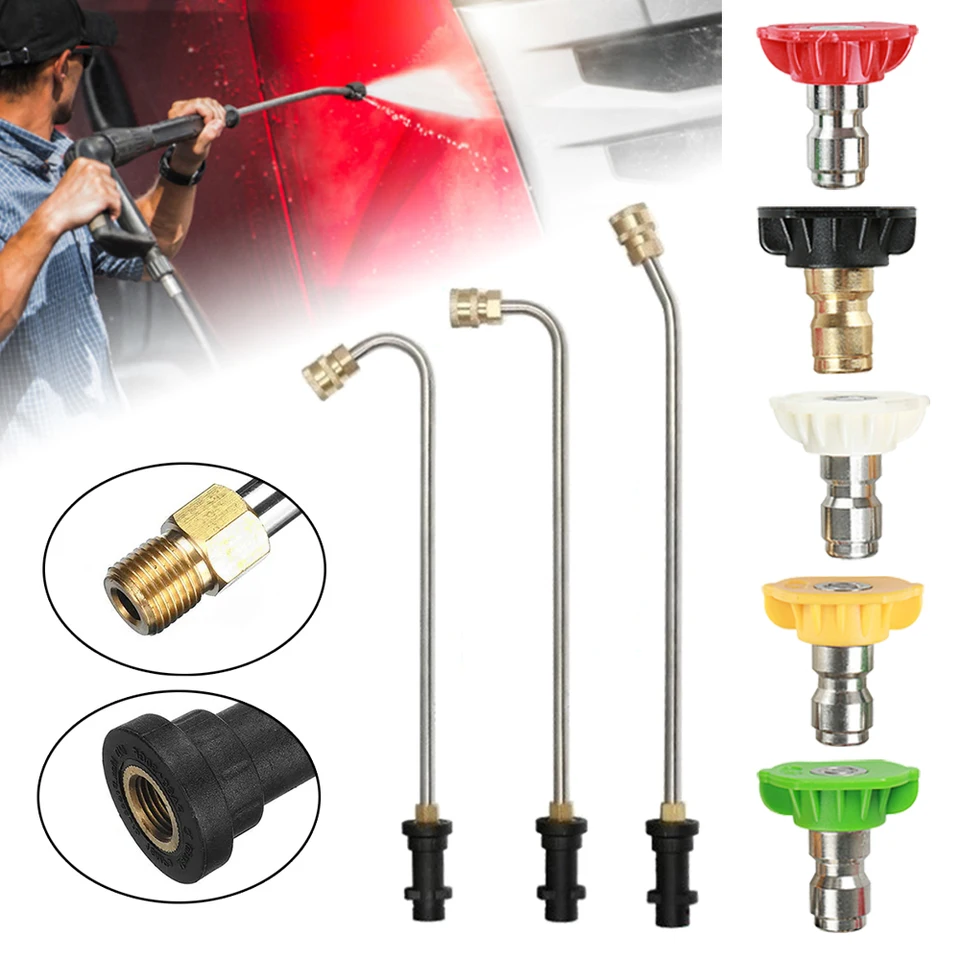 Pressure Washer Car Washer Adjustable Jet Lance Wand Spear Nozzle Tip For Karche