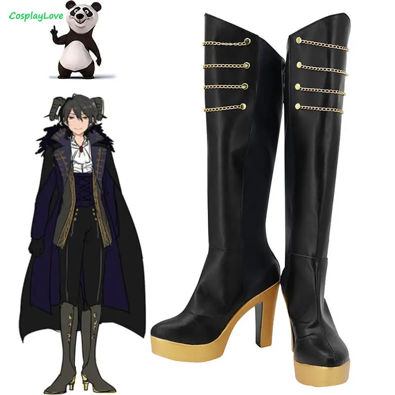 

CosplayLove игровой комплект звезд сакума Рэй косплей обувь COS черные длинные сапоги на высоком каблуке из искусственной кожи на заказ