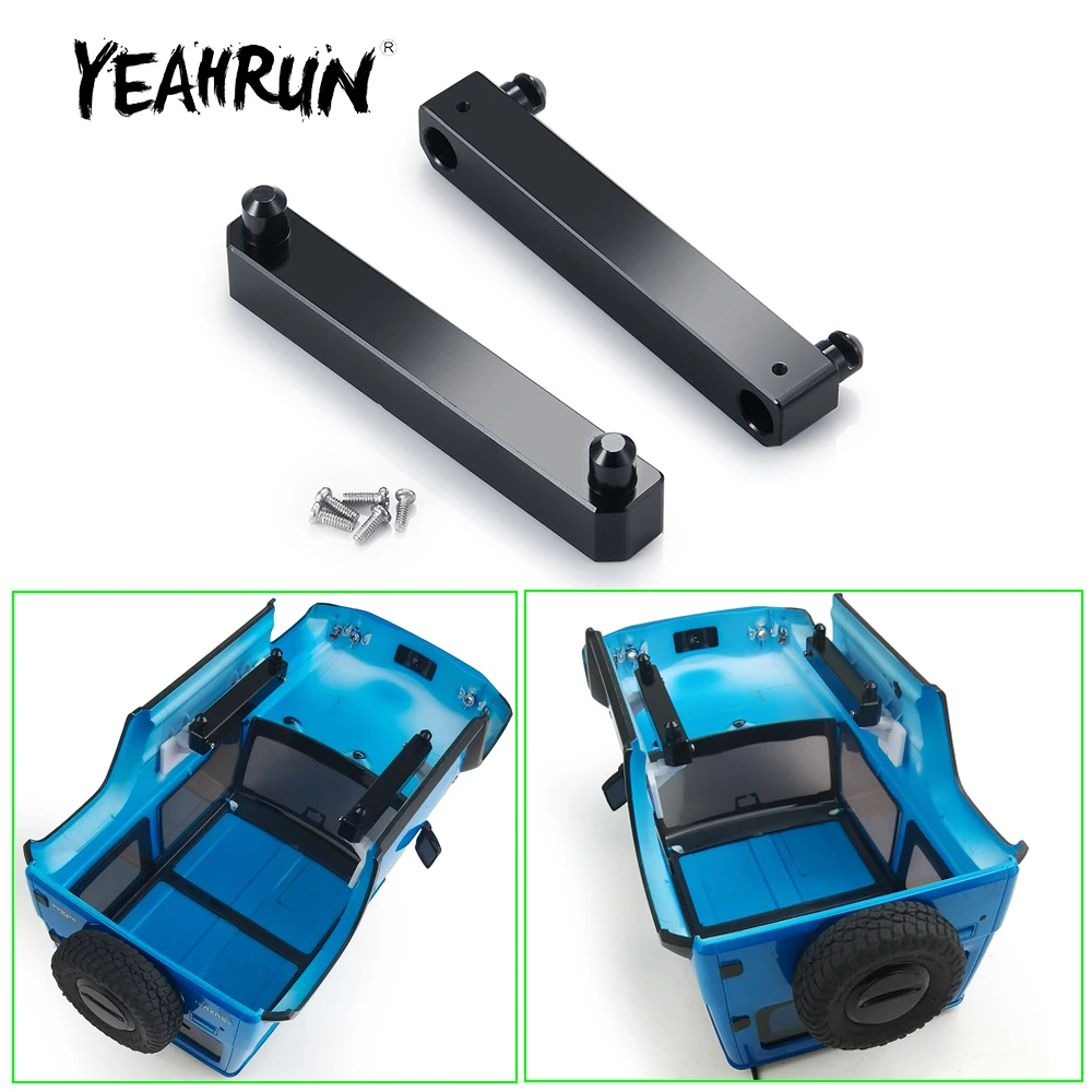 Yeahrun 2Pcs Supporto A Colonna Rialzante Per Carrozzeria In Metallo Per Kyosho Mini-Z Jimny Jeep Hilux Wrangler 1/18 1/24 Rc Crawler Car