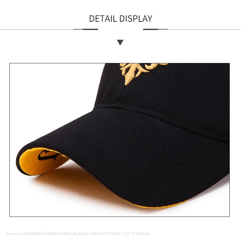 Totem bestickte Baseballkappe Mode Männer Frauen Caps Frühling und Sommer Snapback Hip Hop Hut verstellbare Flamme Sonnenschutz Hüte – Detail 7