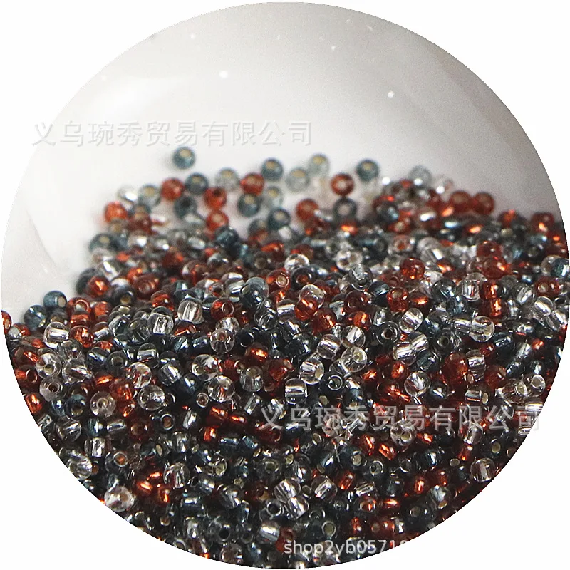 Filled Silver Glass Rice Beads for Handmade DIY Jewelry Accessories