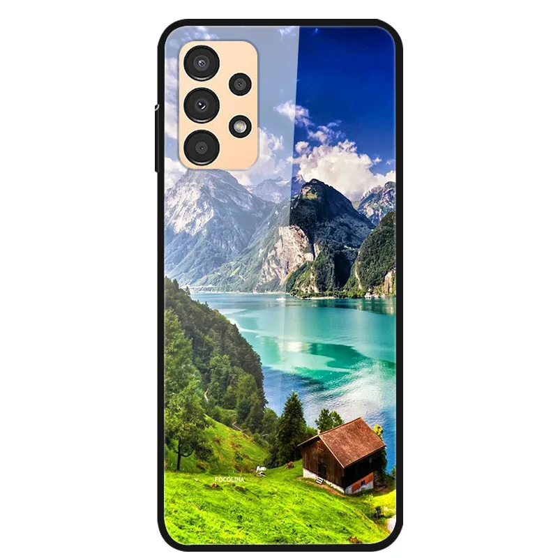 Luxury Tempered Glass Hard Back Cover