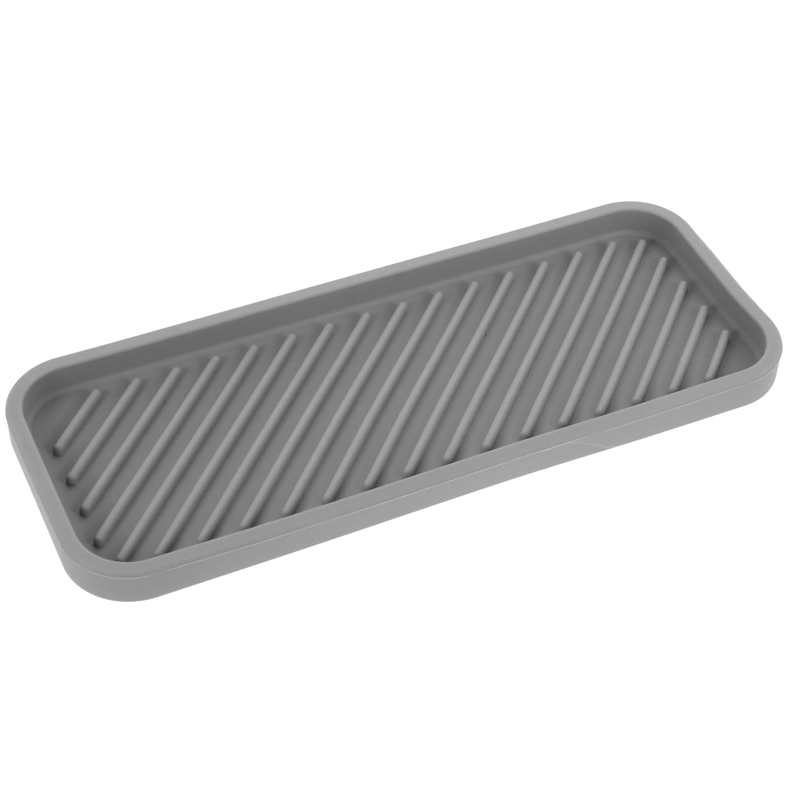 Silicone Pad Draining Tray Flatware Soap Dispenser Holder Silica Gel Makeup Sponge Dish Drying Mat 3