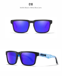 KDEAM High - Quality Polarized Men's Square Sunglasses with Reflective Mirrored Lenses and UV400 Protection (With B18 Case)