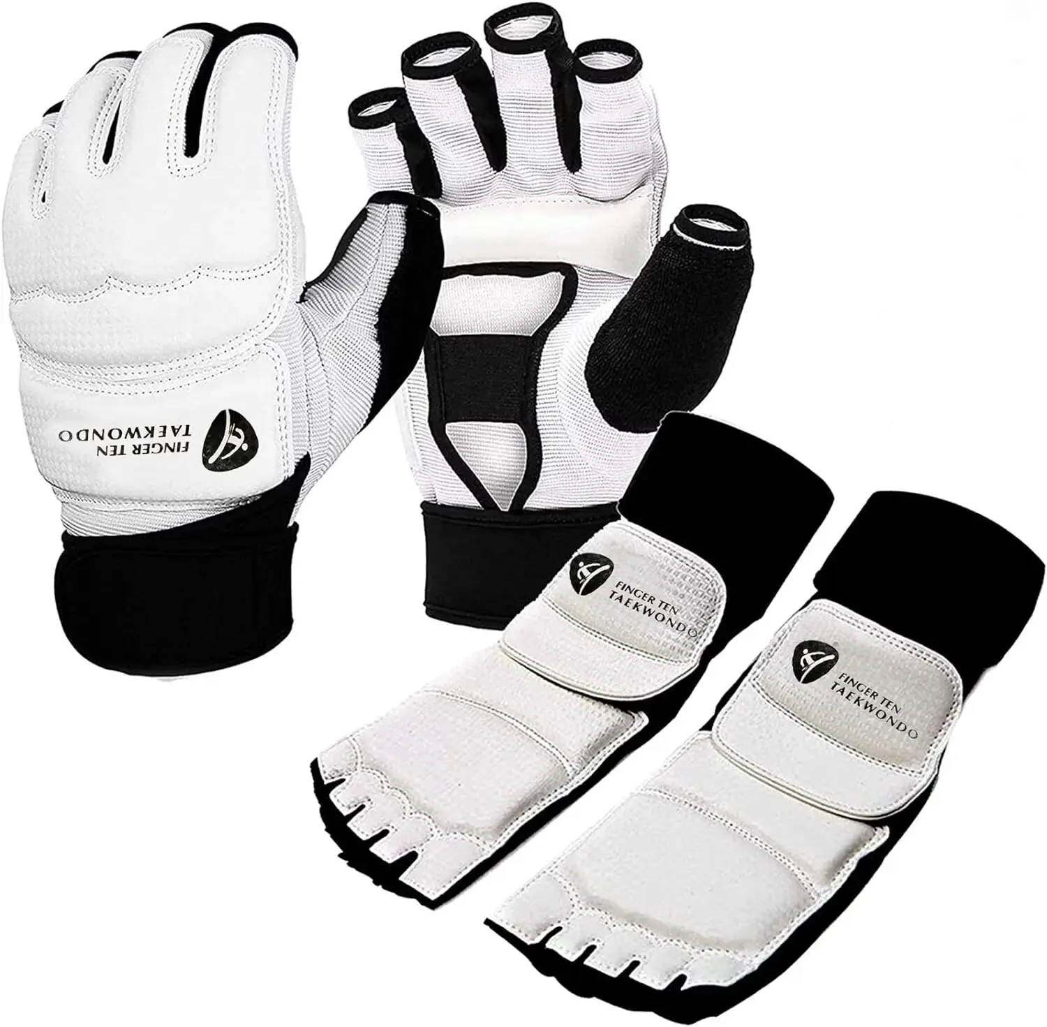 Boxing Gloves Taekwondo Sparring Hand Foot Protector Gear 1 Pair for Adult Men Kids Martial Arts Punch Kick Karate Training