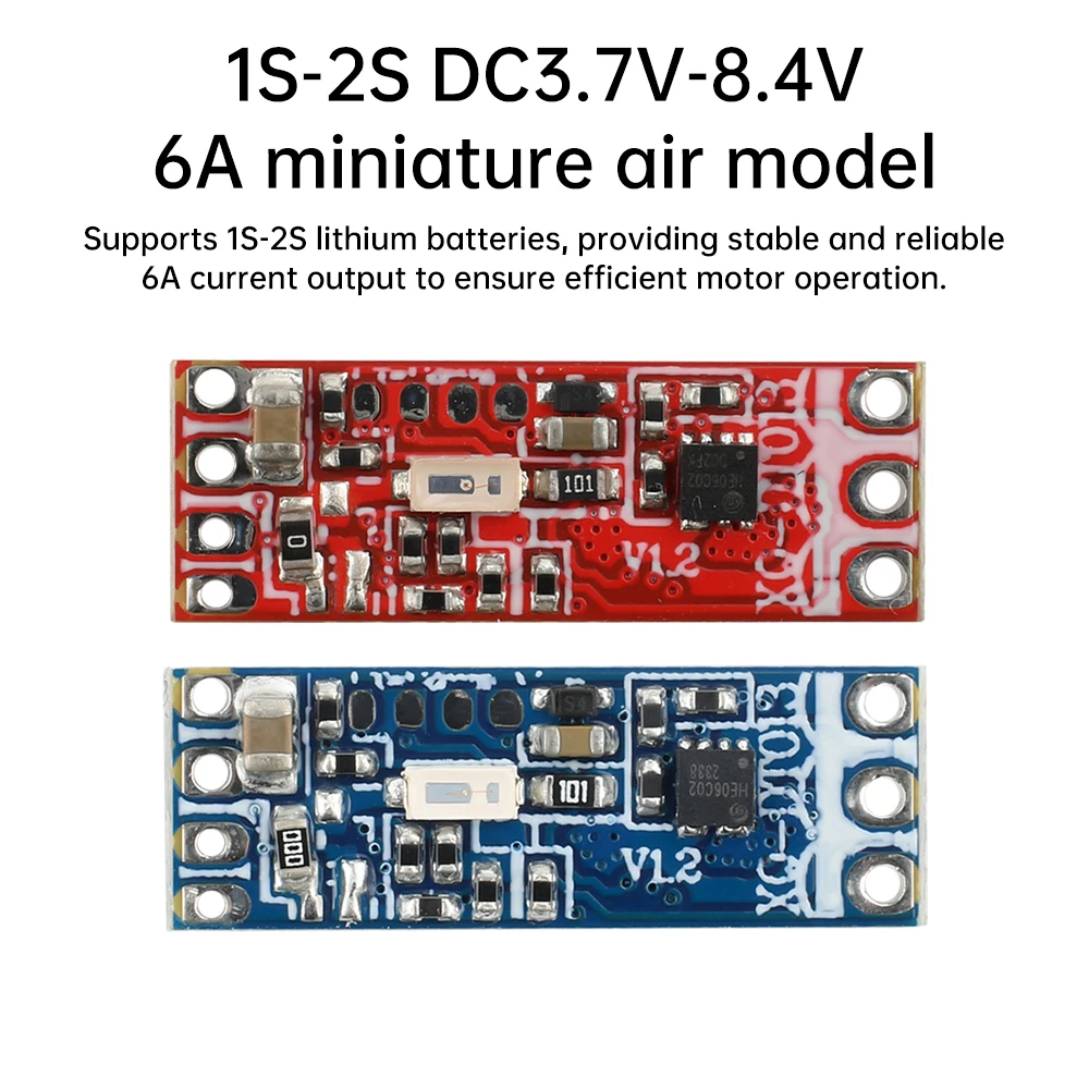1S-2S 6A Micro Motor Driver Board Electric Regulator Drive For 1104 1106 1306 1407 1503 Brushless Motor Tool Accessory