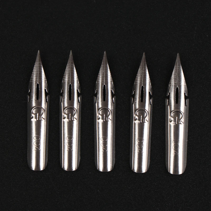 5Pcs High Quality Retro Dipped Tip G Nib Metal English Calligraphy Stationery Office School Supplies Writing Supplies images - 6