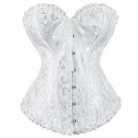 Corset Overbust Vintage pour Femme, Bustier Désossé à Lacets, Vêtement Amincissant, Style Victorien 2