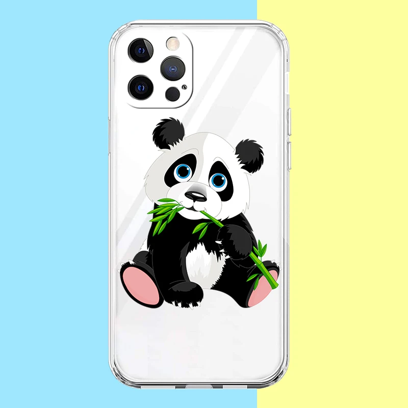 Tickle Panda Shockproof Transparent Silicone Phone Case Cover