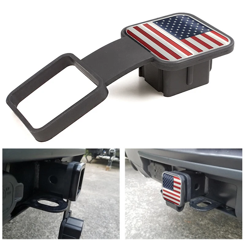 

Rubber Trailer Hitch Receiver Cover Universal 51MM Tow Plug Tube Cap Protector for Mercedes Toyota Jeep Ford Chevrolet RAM Dodge