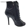 Platform Dance High Heels 11cm Customized PU leather or Real Leather  Salsa Latin Women Dance Shoes Sexy Heels For Dance Party 1