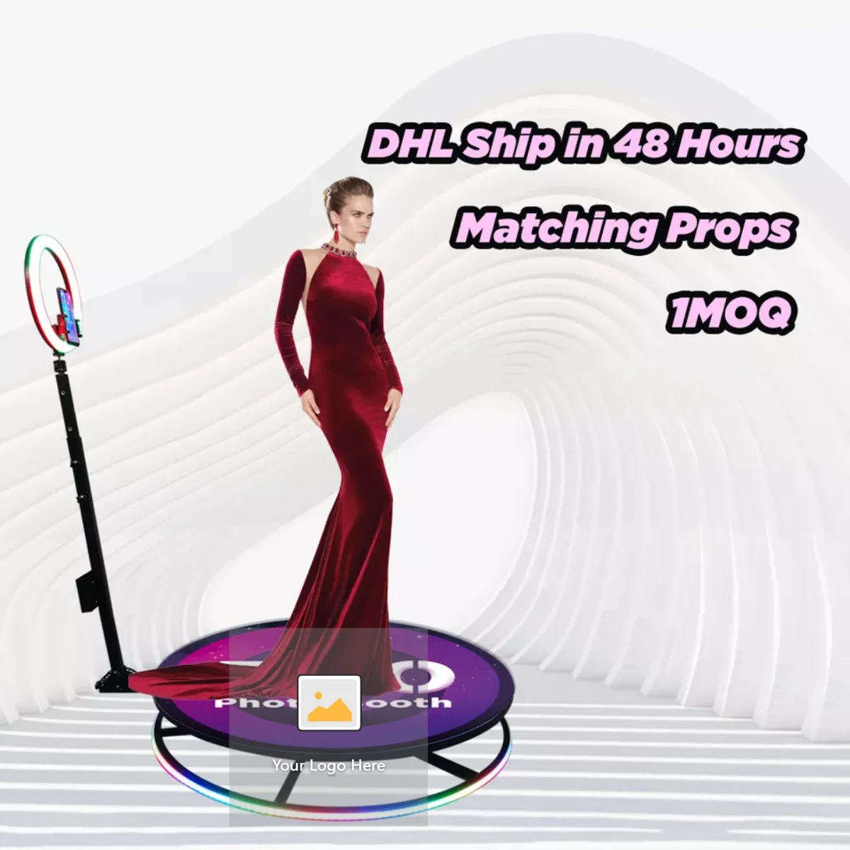

Dropshipping Brand New Selfie Platform Photobooth Machine Photo Video Booth 360 Automatic With Low Price