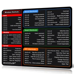 EXCO Non-Slip Rubber Base Mouse Pad - Smooth Cloth Surface for Office & Home Productivity (Office(220x180x2mm))