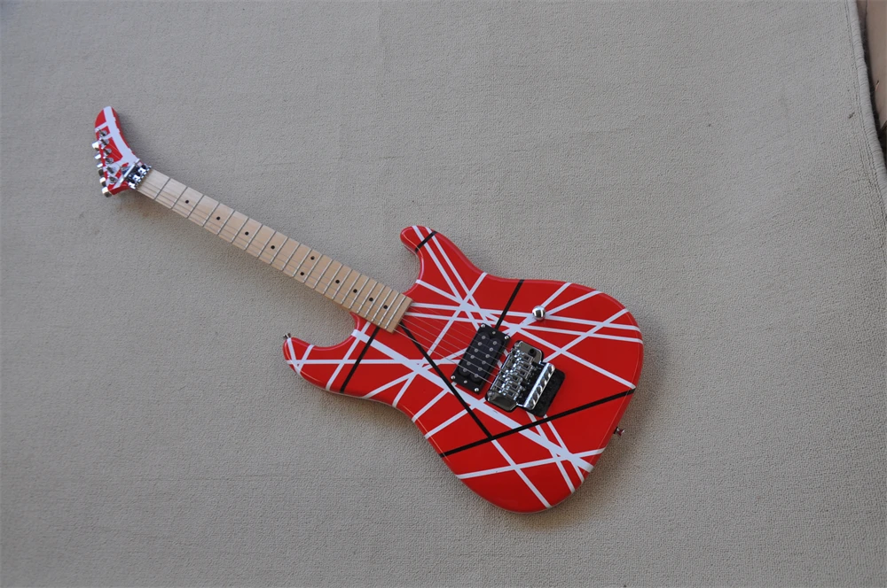 Custom Electric Guitar 5150 Eddie Van Halen Striped Guitar Electric Guitar High Quality Real